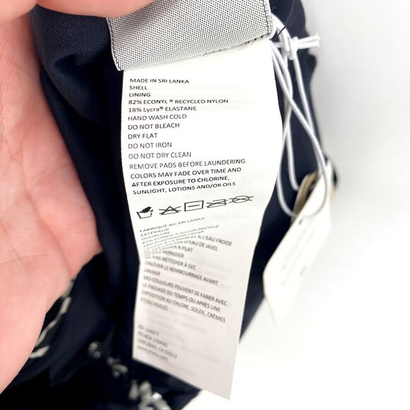 PRANA Women's Ruby Beach One-Piece Swimsuit Small Black Flora Fauna NWT - Picture 11 of 14